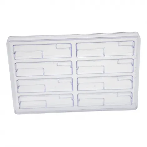 Modern Bar Mould; 35g; 8 pieces - Single row